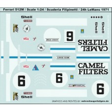 Ferrari 512M - Scuderia Filipinetti - 24h Le Mans 1971
