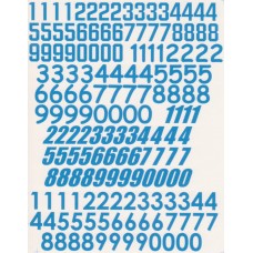 Race Number Decals 1:24th scale - Blue