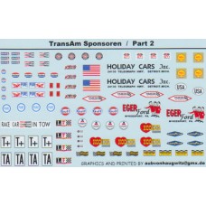 General Sponsor and marking decals 1:24th - Transam Sponsors (Part 2)