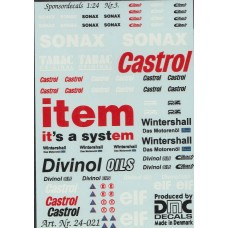 General Sponsor Decal Sheet 1:24th scale