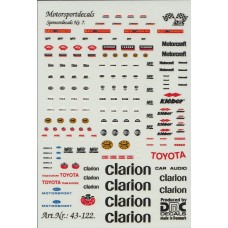 Classic Rally Sponsor Decal sheet 1:43rd scale