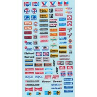 American "NASCAR" Sponsor  Decal Sheet