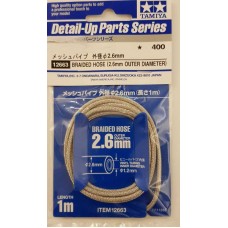 Tamiya - Detail Up Parts - Braided Hose (2.6mm outer diameter)