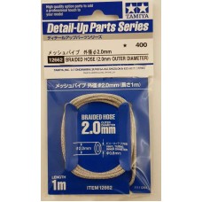 Tamiya - Detail Up Parts - Braided Hose (2.0mm outer diameter)