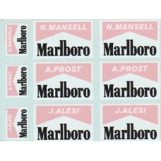 MSM Creation Supplementary Decal set for the 90's F1 Ferrari 1:20th