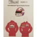 1:20th scale Nigel Mansell helmet and race suit decal Ferrari