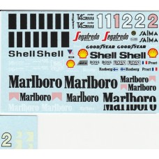 MSM Creation Decal set for the 1:24th McLaren MP4/2C 