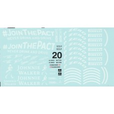 MSM Creation McLaren MP4/30 Jonnie Walker Decal set 1:20th scale