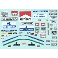 1:20th scale Ayrton Senna helmet and Race Suit Decals - McLaren 1:20th scale Ayrton Senna helmet and Race Suit Decals - McLaren