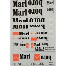 Tabu Design McLaren MP4/8 Decal Set 1:20th