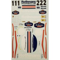 MSM Creation Porsche 962 Rothmans Decals