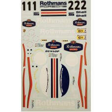 MSM Creation Porsche 962 Rothmans Decals