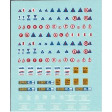 Electrical Warning and Instruction Signs Decal Sheet
