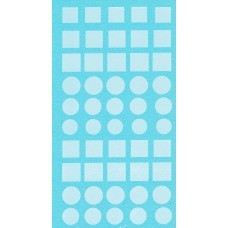 Roundels and Squares 1:43rd scale - White