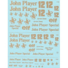 John Player Special Decal Sheet