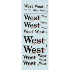 West Sponsor Decal Sheet