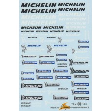 Michelin (New Style) Sponsor Decal Sheet 