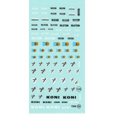 Bilstein and Koni Sponsor Decal Sheet