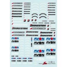 Avon and Bridgestone including side wall decals