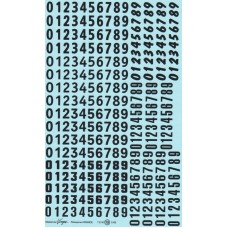 Race Number decals - 1:43rd/1:32nd scale - Black