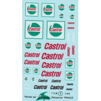 Castrol (new style - white background) Sponsor Decal Sheet