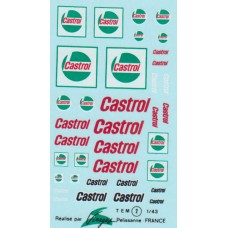 Castrol (new style - white background) Sponsor Decal Sheet