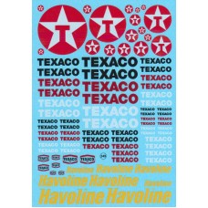 Texaco Sponsor Decal Sheet