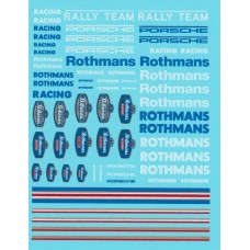 Rothmans, Porsche and Rally Decal Sheet