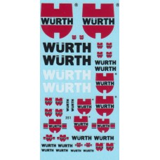 Wurth Sponsor Decal Sheet