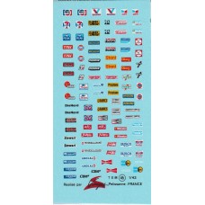 American "NASCAR" Sponsor Decal Sheet