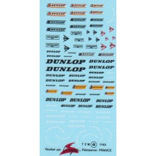 Dunlop Sponsor Decal Sheet including side wall