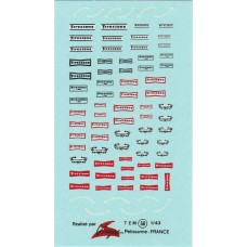 Firestone Sponsor Decal Sheet  