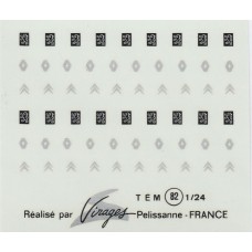 French Decal Sheet (Renault,Citroen,Peugeot) 